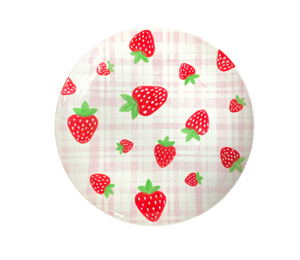 Summit Strawberry Plaid Plate