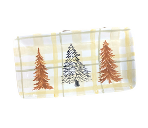 Summit Pines And Plaid Platter