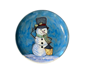 Summit Rustic Glazed Snowman