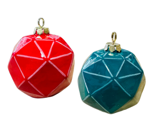 Summit Jewel Toned Faceted Ornament