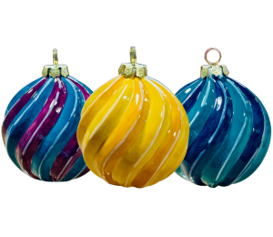 Summit Jewel Toned Spiral Ornament